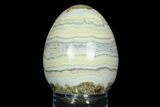 Amazing, Polished Blue Lace Agate Egg - Namibia #308719-1